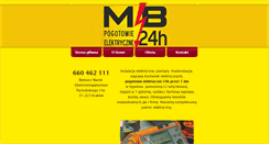 Desktop Screenshot of mb-pogotowie-elektryczne.pl