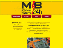 Tablet Screenshot of mb-pogotowie-elektryczne.pl